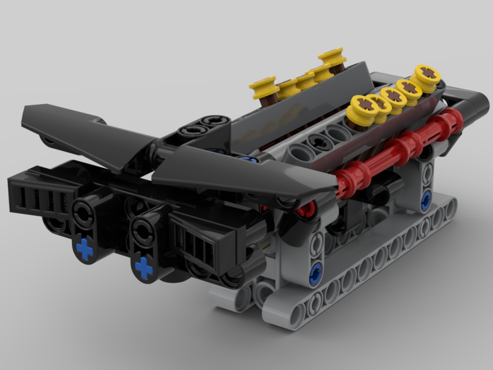 Lego 42093 and 42103 Combined Model: Dodge Viper 2004 SRT-10 V10 Engine