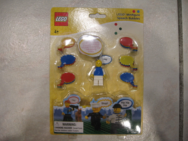 Lego Minifigure Speech Bubbles (2012 - Blue torso minifigure)