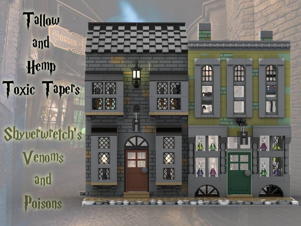 Lego Knockturn Alley: Tallow & Hemp Toxic Tapers & Shyverwretch's Venoms & Poisons