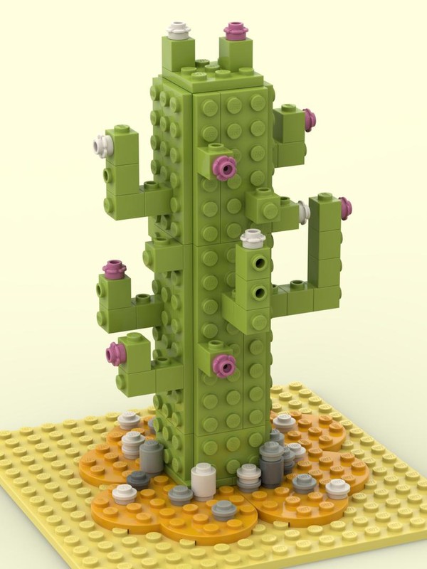 Lego Cactus and Flowers