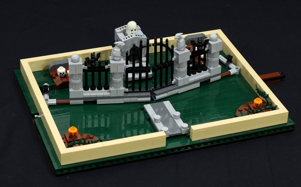 Lego Cemetery Pop-Up Book Insert