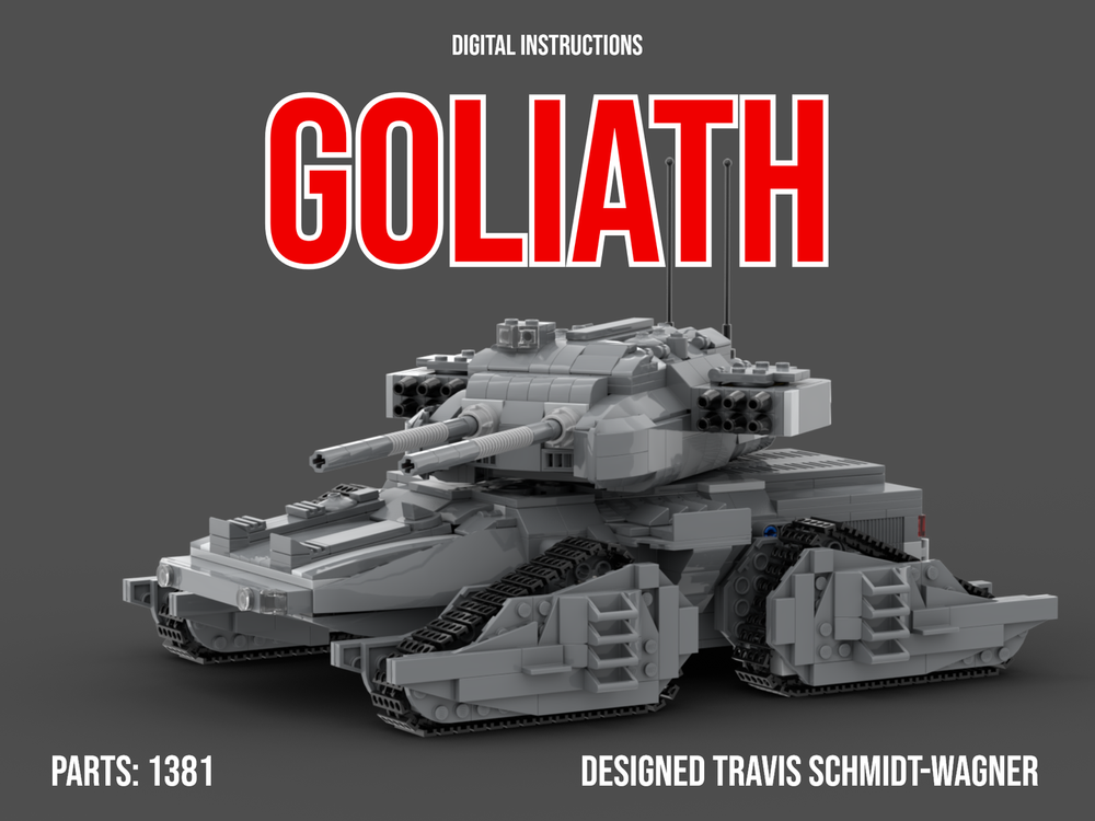 Lego 'Goliath' futuristic tank