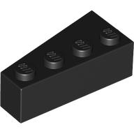 Lego Brick Wedged, Angled 4 x 2 Right / Black