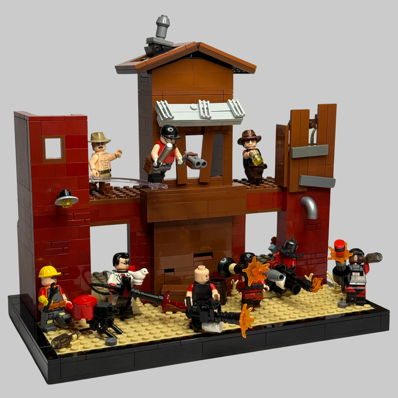 Lego 2Fort Diorama + Red team - TF2