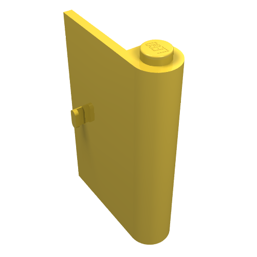 Lego Door 1 x 3 x 4 Right / Yellow