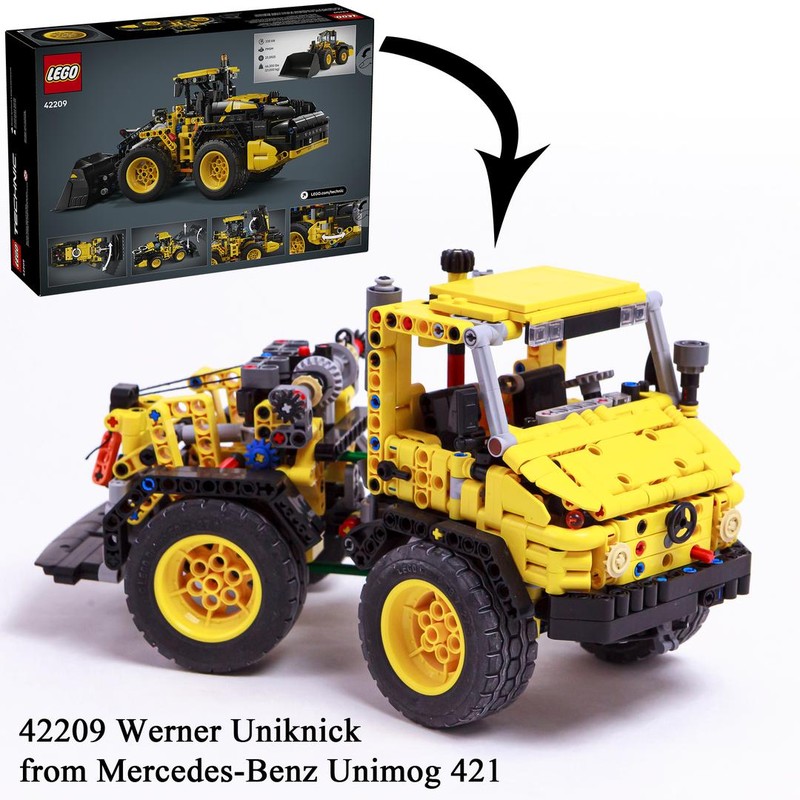 Lego Werner Uniknick from MB Unimog 421 (42209 Volvo L120 Electric Wheel Loader b-model)
