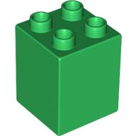 Lego Duplo Brick 2 x 2 x 2 / Green