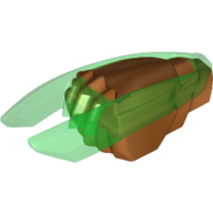 Lego Weapon Ninjago Time Blade with Trans-Bright Green Claws and Blades Pattern