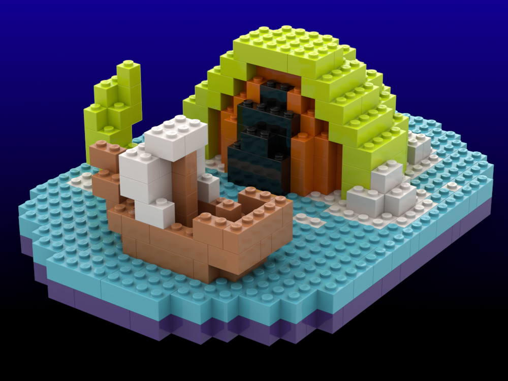 Lego Sea Monster Emerges