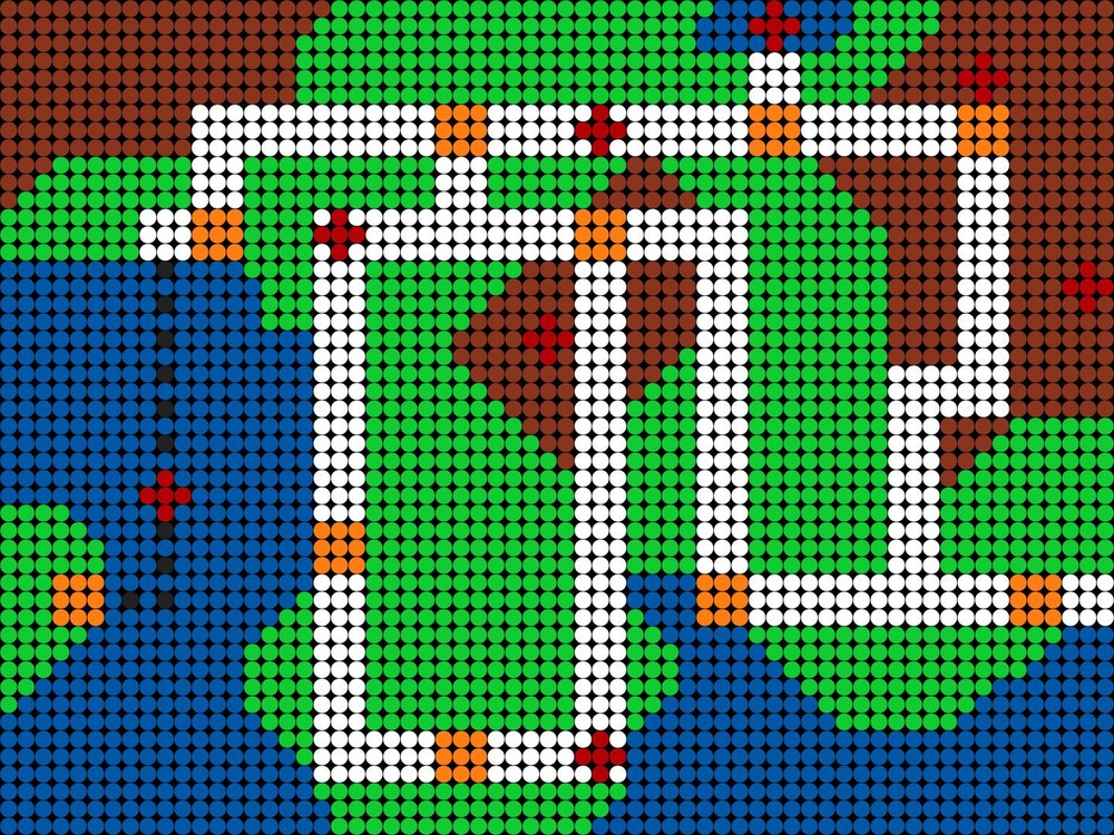 Lego Pokemon Johto Region Mozaic