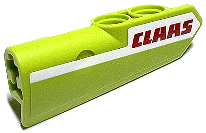 Lego Technic, Panel Fairing #21 Very Small Smooth, Side B with Red 'CLAAS' on White Stripe Pattern (Sticker) - Set 42102