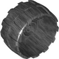 Lego Wheel Hard Plastic Large (54mm D. x 30mm) / Pearl Titanium
