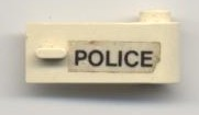Lego Door 1 x 3 x 1 Right with 'POLICE' Pattern (Sticker) - Set 6681