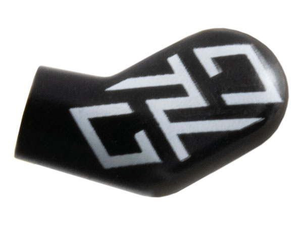 Lego Arm, Left with White Stylized 'OSO' Pattern / Black