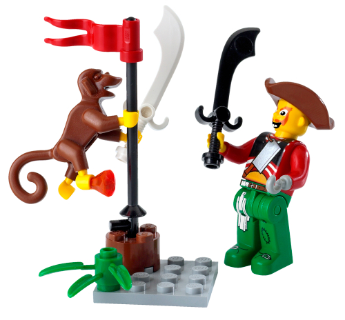 Lego Harry Hardtack and Monkey