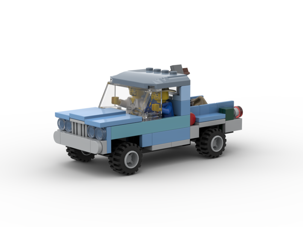 Lego Val and Earl from the Tremors movie.