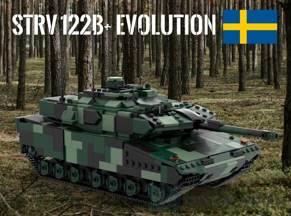 Lego Strv 122B+ Evolution | Main Battle Tank 1:35 Scale