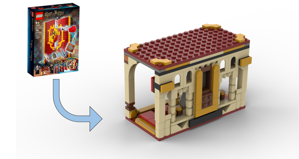 Lego 76409 Alternative "Gryffindor's bedroom"