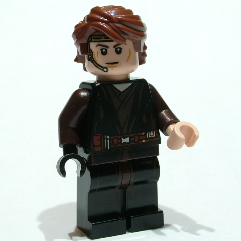 Lego Anakin Skywalker, Pilot Uniform, Printed Headset, No Collar
