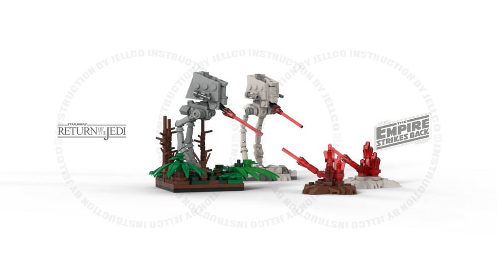 Lego Micro AT-ST for Micro Diorama : New Design version