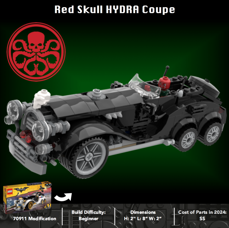 Lego Red Skull HYDRA Coupe from Captain America: The First Avenger