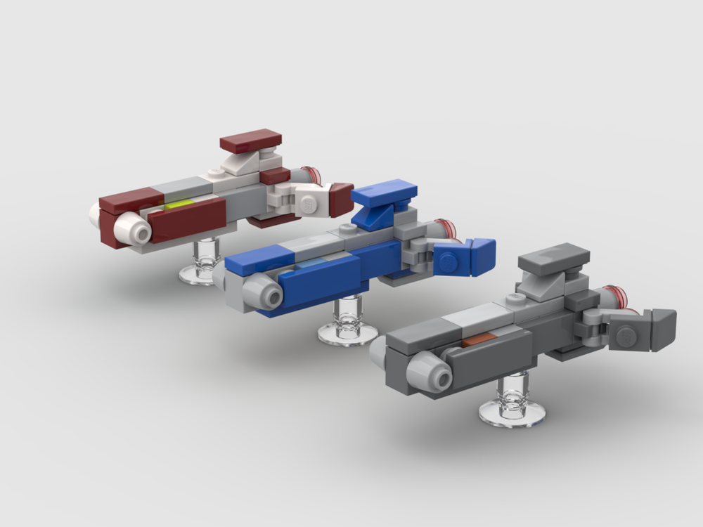Lego Pelta-Class Frigates (1:4000 scale)