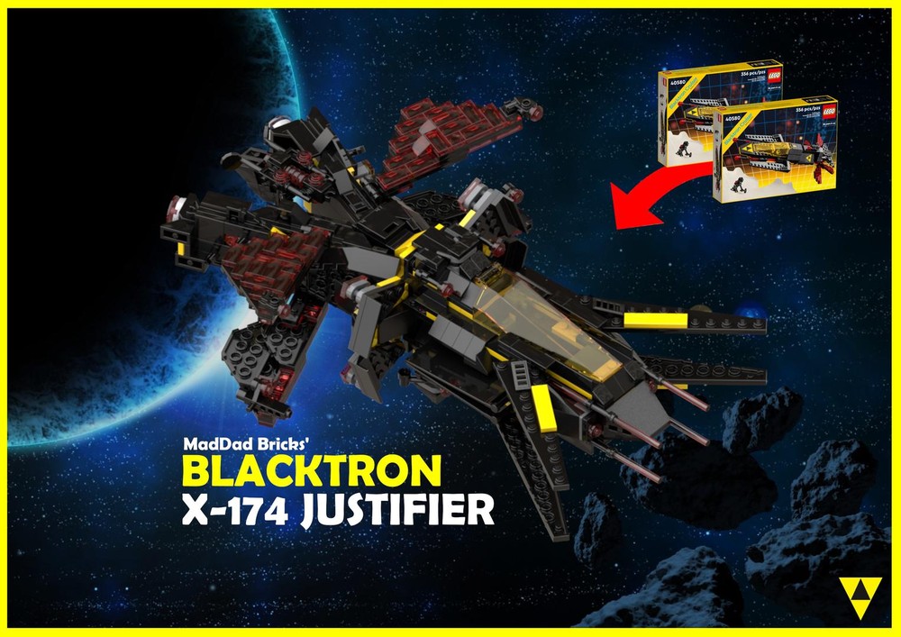 Lego Blacktron XT-174 Justifier - 2x 40580