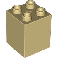 Lego Duplo Brick 2 x 2 x 2 / Tan