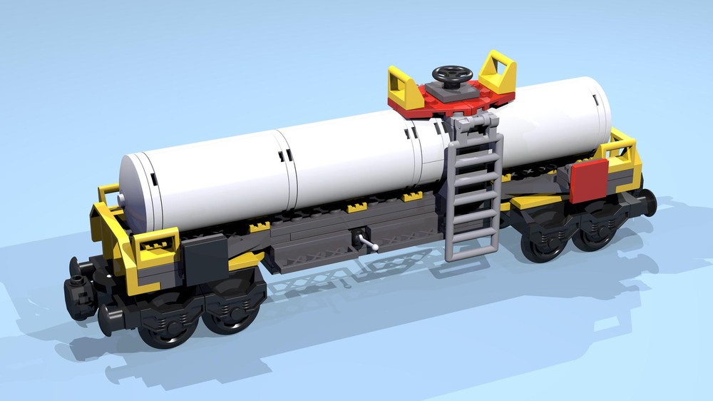 Lego 8-Wheel Acid Tanker (white)