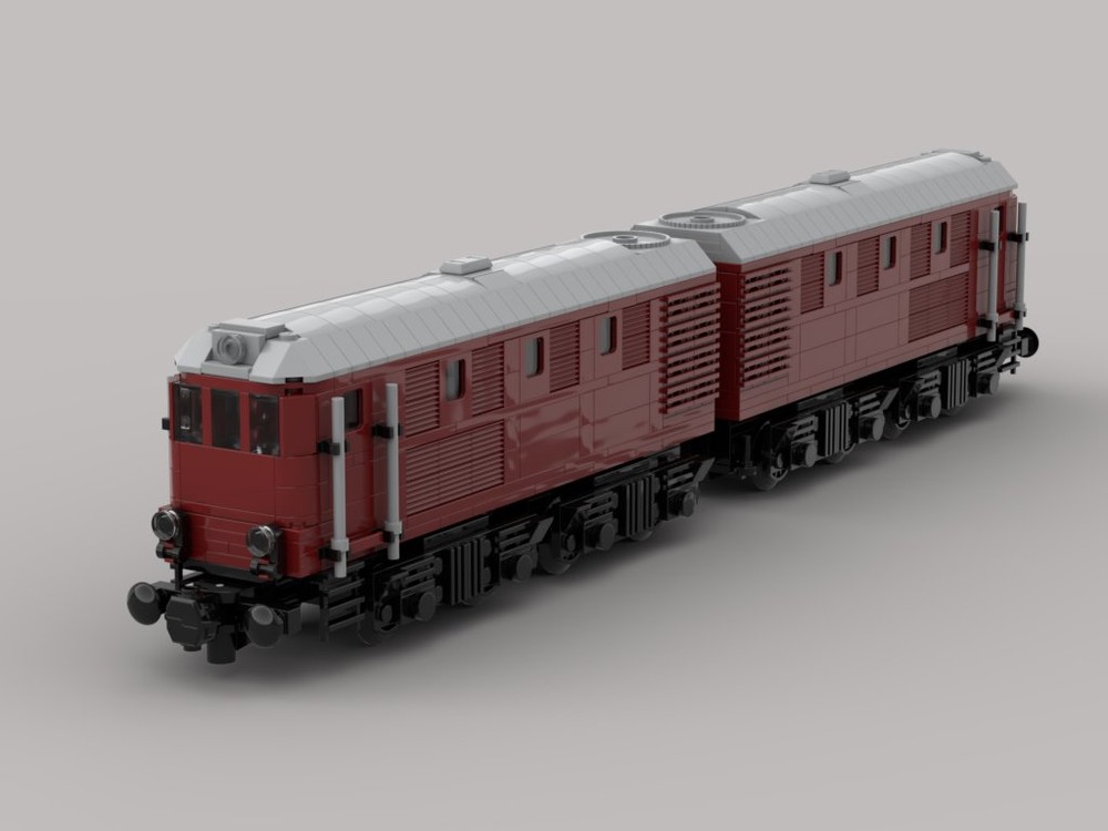 Lego Diesel double locomotive V188 / BR288 of the German Federal Railroad