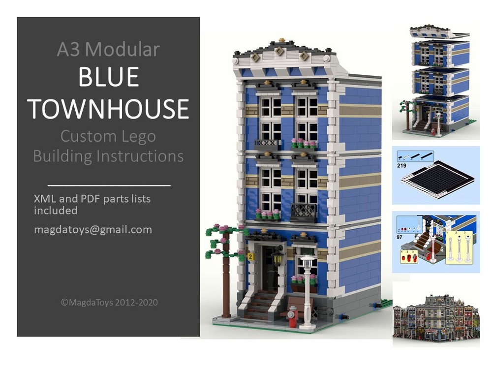 Lego Blue Townhouse A3