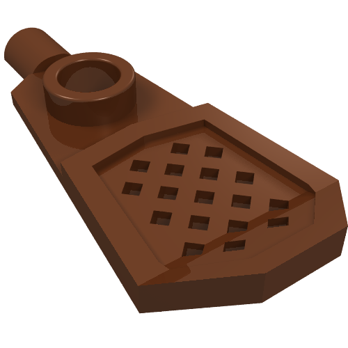 Lego Minifig Footwear Snowshoe [Long Front End] / Reddish Brown