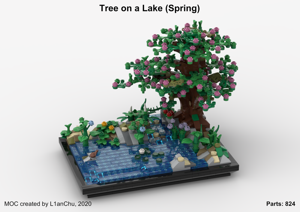 Lego Tree on a Lake Spring