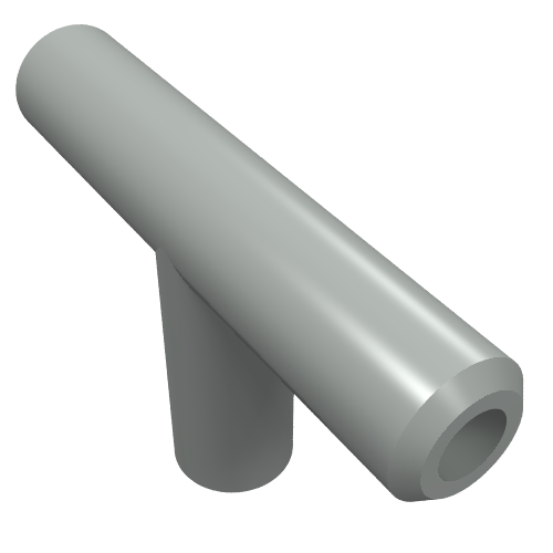 Lego Pneumatic T-Piece (T Bar) [Old Style] / Light Gray