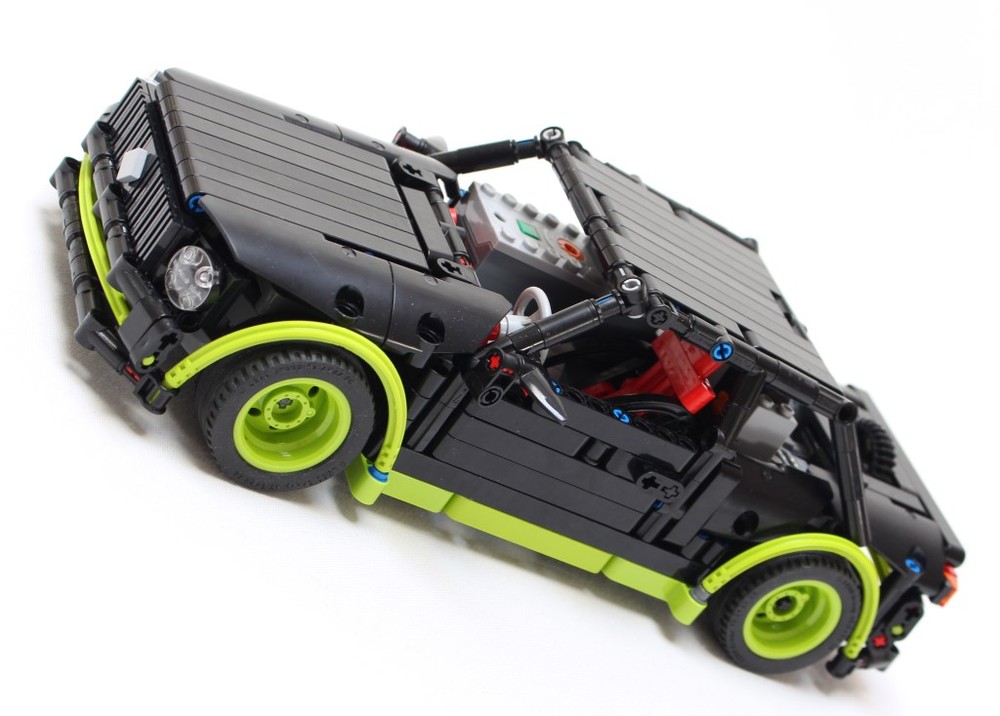 Lego Black Sedan Motorized Car