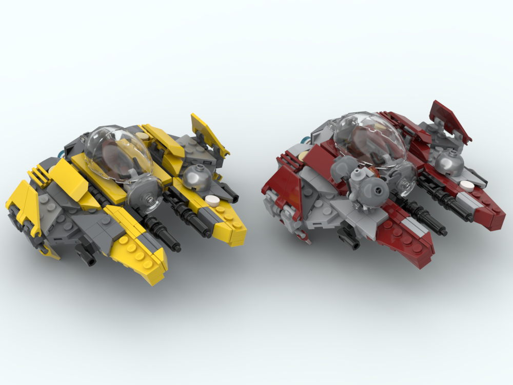 Lego Anakin and Obi-Wan's Interceptors