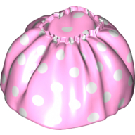 Lego Duplo Skirt Satin with White Polka Dots