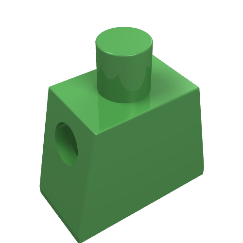 Lego Torso [Plain] / Bright Green