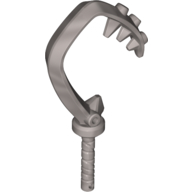 Lego Weapon Hook with 3 Spikes / Flat Silver