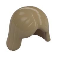 Lego Hair Center Parting / Dark Tan