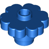 Lego Plant, Flower 2 x 2 - Round [Open Stud] / Blue