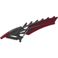 Lego Large Figure Wing, Bladed with Marbled Dark Red Pattern (Antroz)