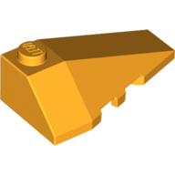 Lego Brick Wedged, Sloped 4 x 2 Triple Right / Bright Light Orange