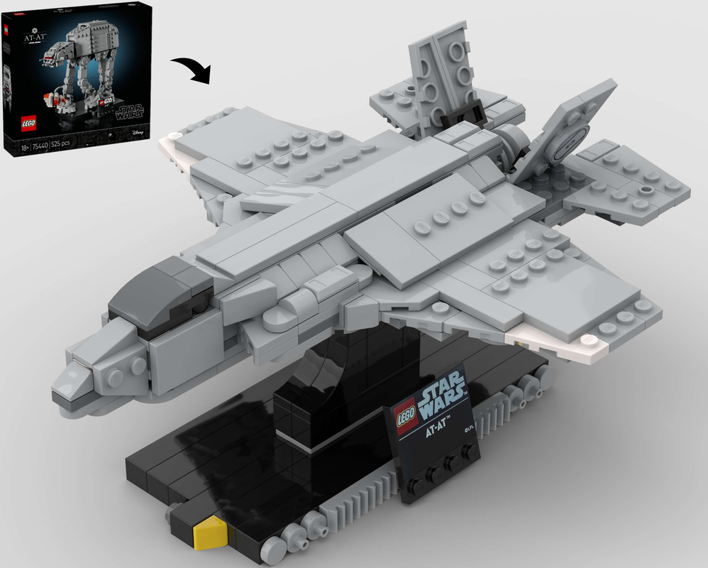 Lego Lockheed Martin F-35 Lightning II - Alternate Build of 75440 AT-AT