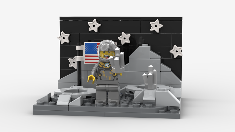 Lego Lost: A Moon Diorama