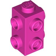 Lego Brick Special 1 x 1 x 1 2/3 with 6 Studs on 3 Sides / Dark Pink