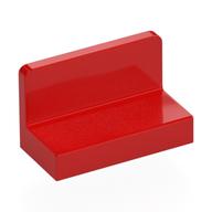 Lego Panel 1 x 2 x 1 [Rounded Corners] / Red