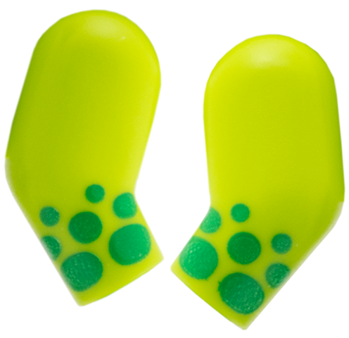 Lego Arm, (Matching Left and Right) Pair with Green Spots Pattern / Lime