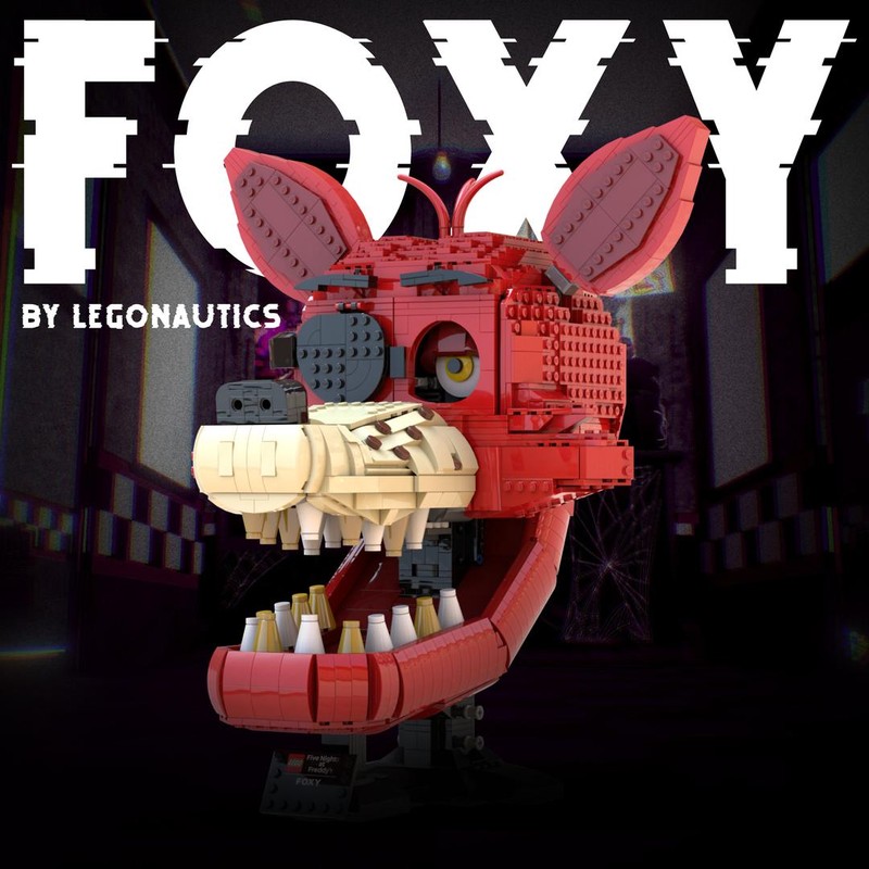 Lego Foxy the Fox Pirate Head
