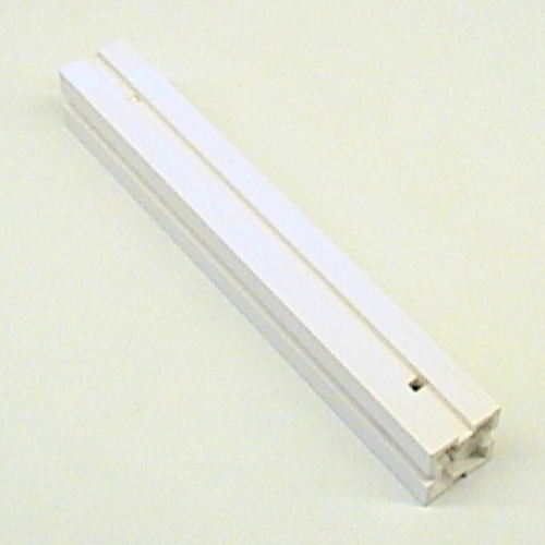 Lego Support Assembly, Column 2 x 2 x 12 Grooves on all Sides and Top Peg insert / White